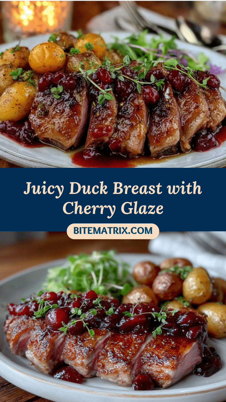 duck breast with cherry reduction recipe