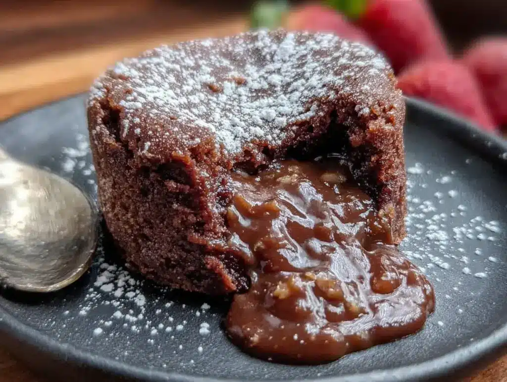 Easy 5-Ingredient Chocolate Molten Lava Cake - featured image