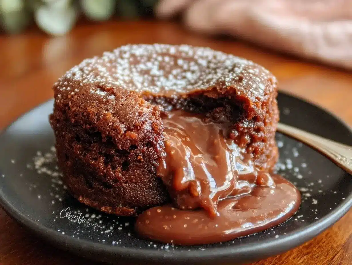Easy 5-Ingredient Chocolate Molten Lava Cake preparation steps