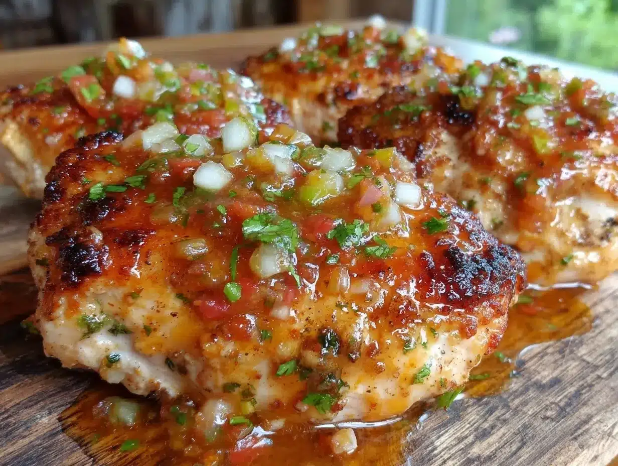 easy 5-ingredient salsa chicken dinner preparation steps