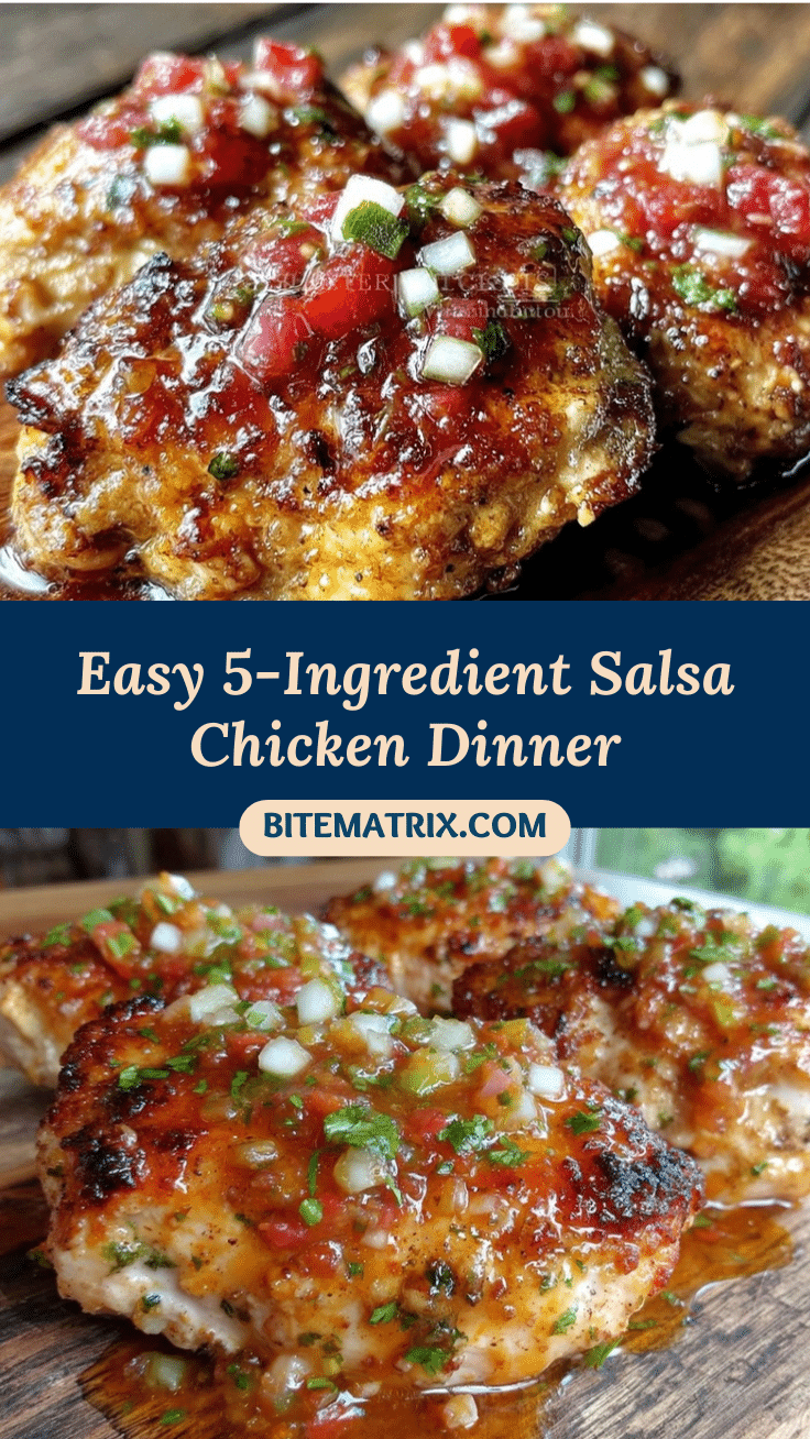 easy 5-ingredient salsa chicken dinner recipe