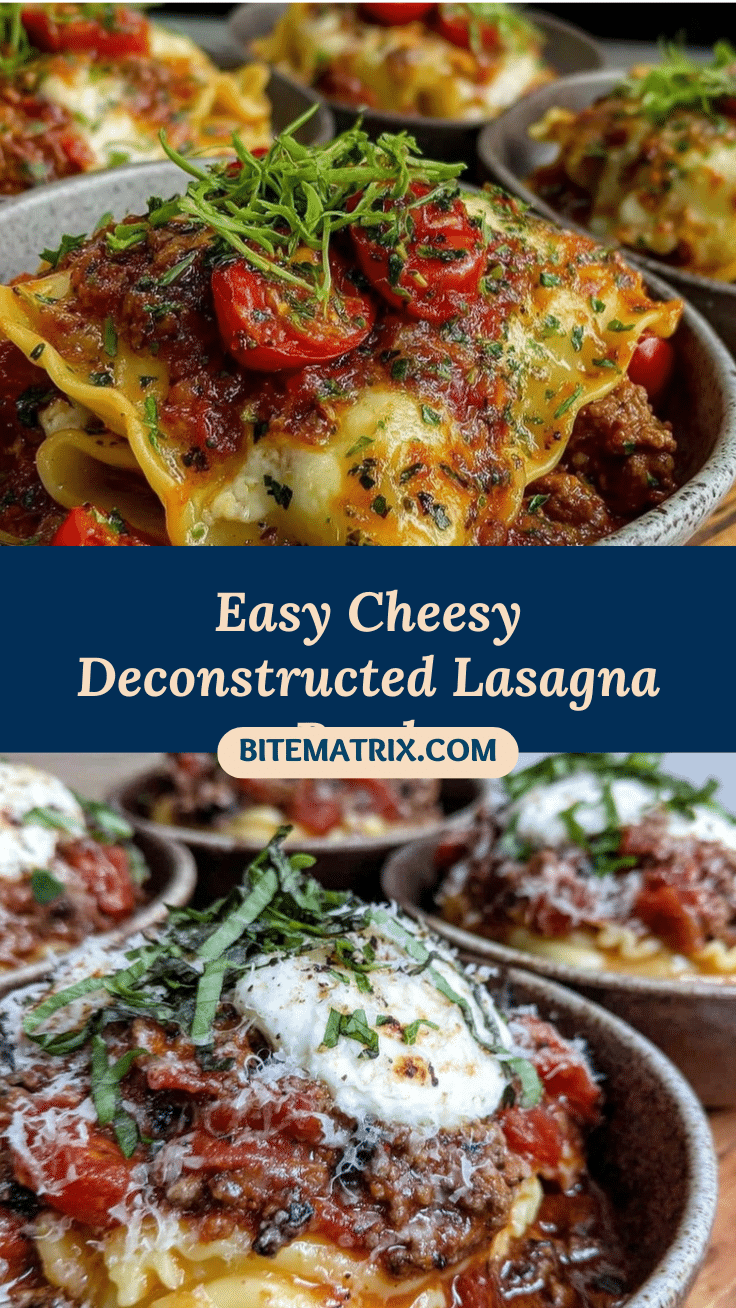 Easy Cheesy Deconstructed Lasagna Bowls recipe