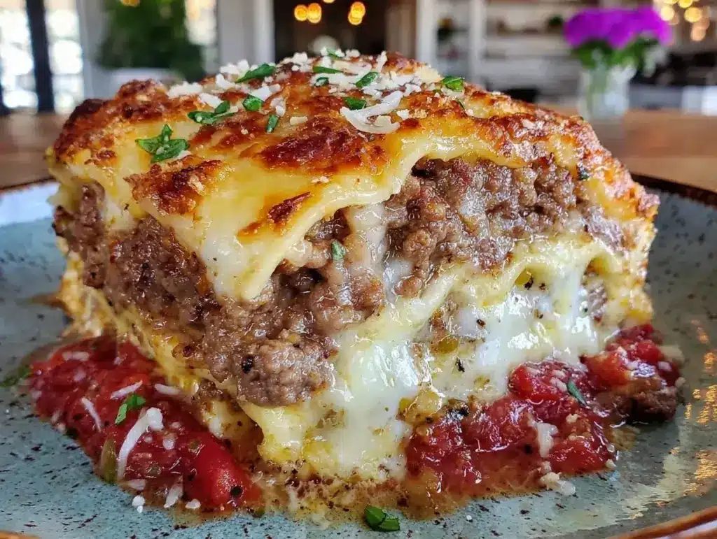 easy cheesy single serve lasagna recipe - featured image