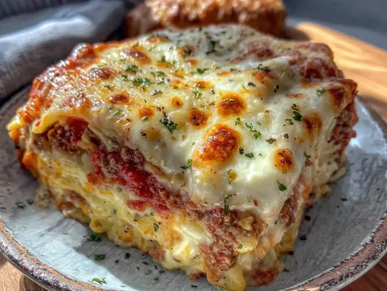 easy cheesy single serve lasagna recipe preparation steps