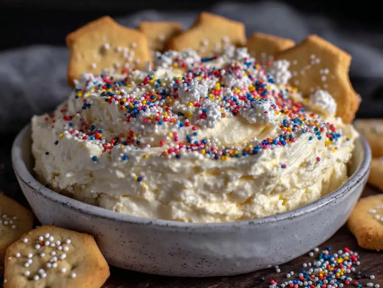 Easy Creamy Dunkaroos Dip preparation steps