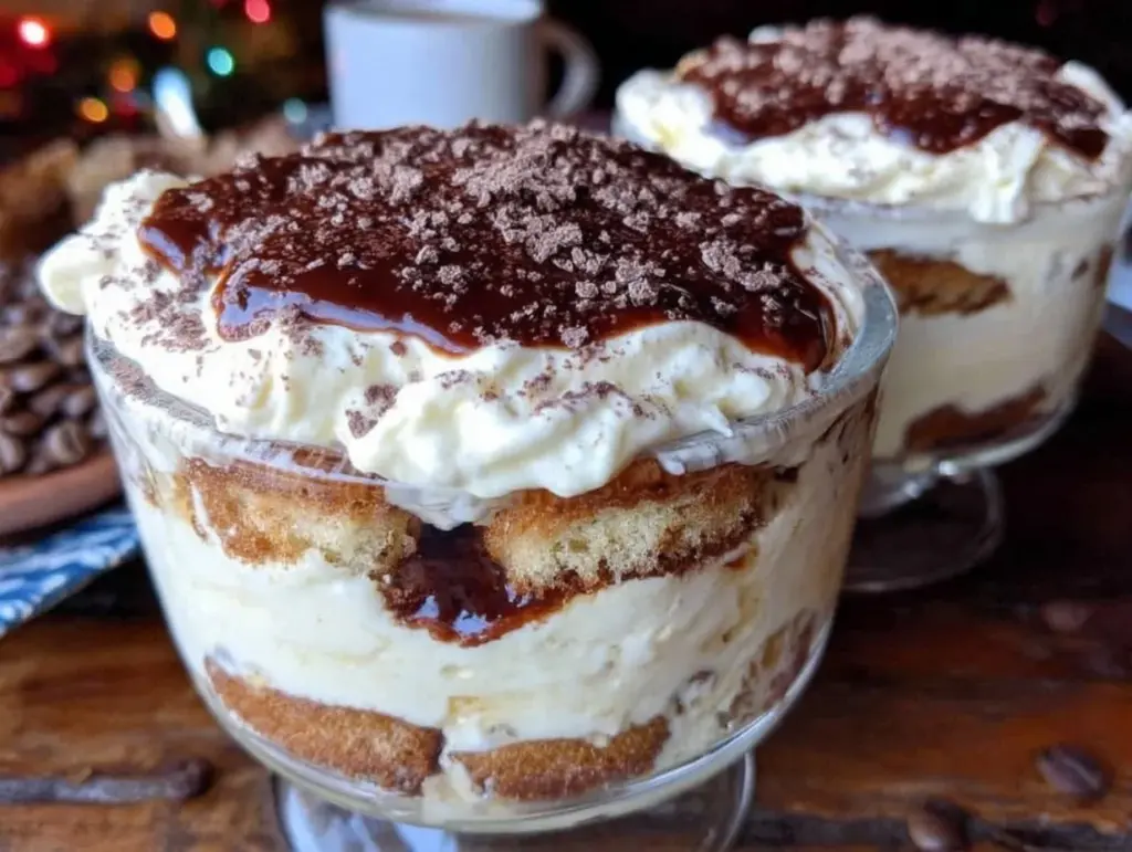 easy creamy Italian tiramisu for two - featured image