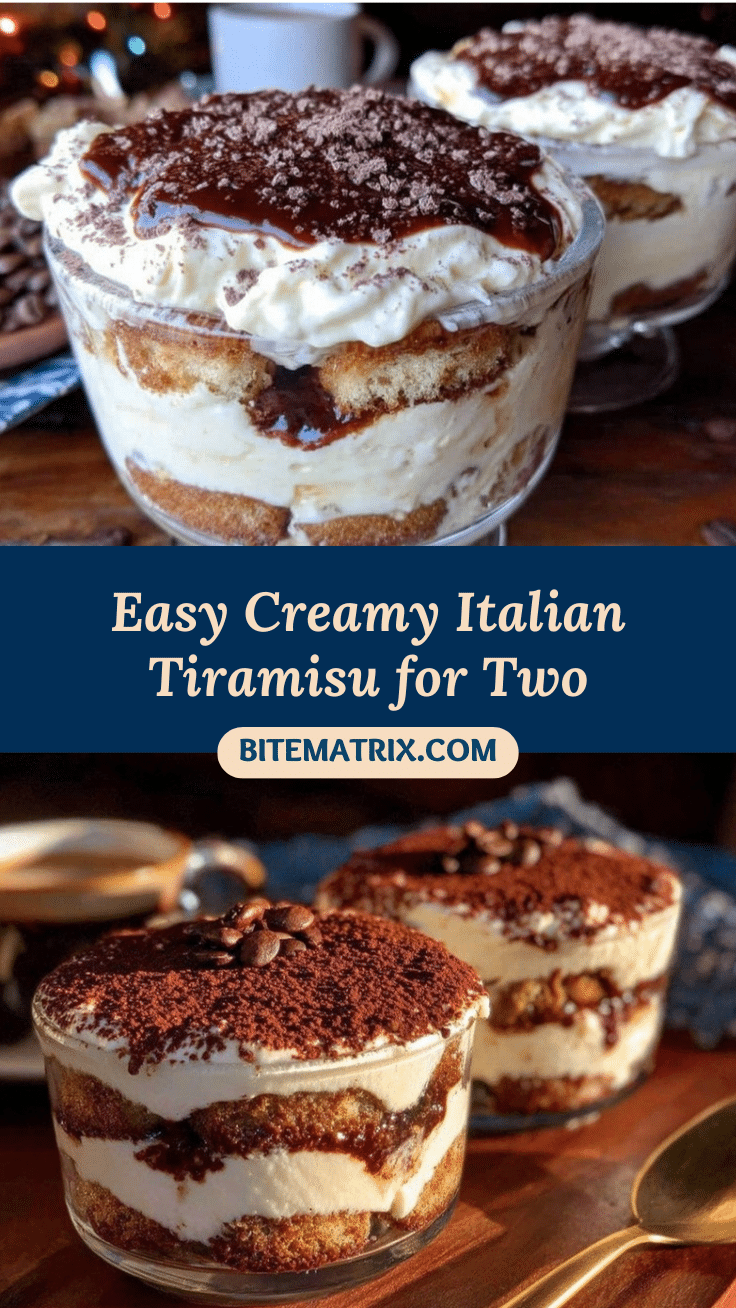 easy creamy Italian tiramisu for two recipe