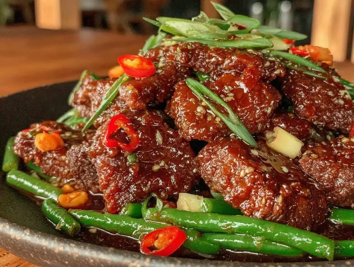 Easy Crispy Paleo Mongolian Beef preparation steps