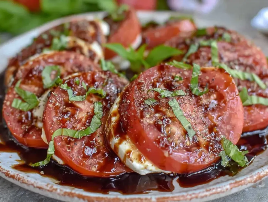 easy fresh caprese salad - featured image