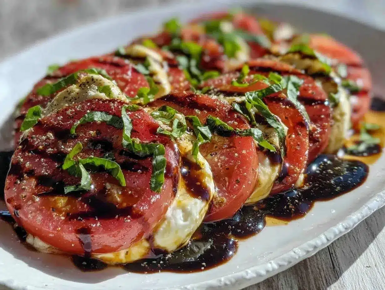 easy fresh caprese salad preparation steps