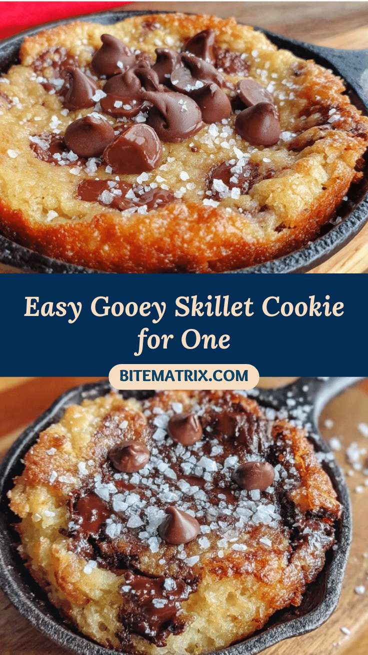 easy gooey skillet cookie for one recipe