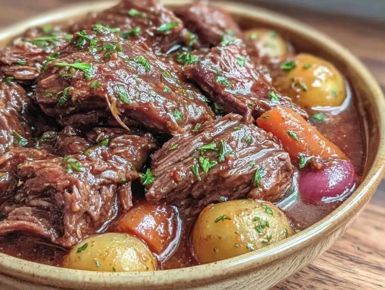easy hearty crockpot dump beef stew preparation steps