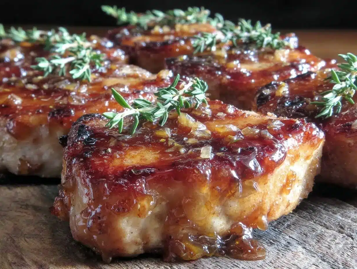 easy honey garlic pork chops preparation steps