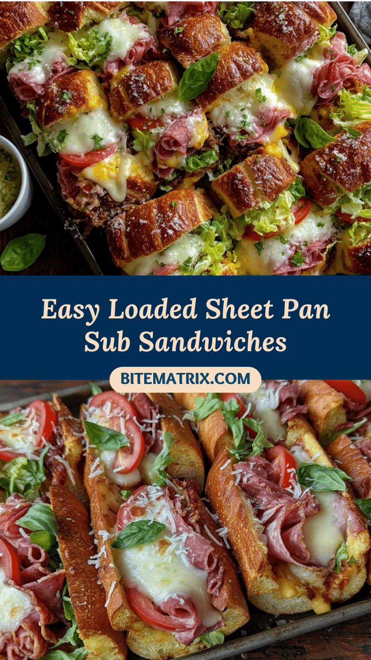 easy loaded sheet pan sub sandwiches recipe