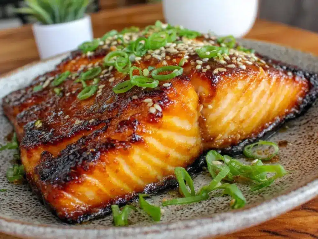 easy miso glazed salmon recipe - featured image