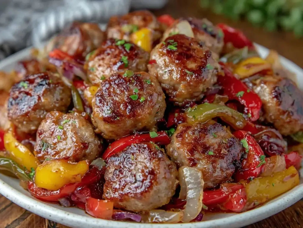 easy sausage and peppers recipe - featured image