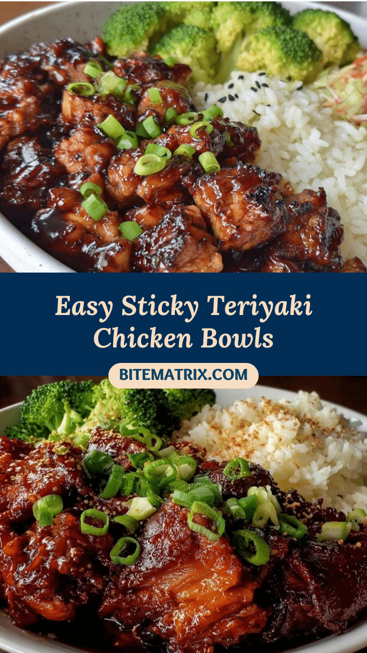 easy sticky teriyaki chicken bowls recipe