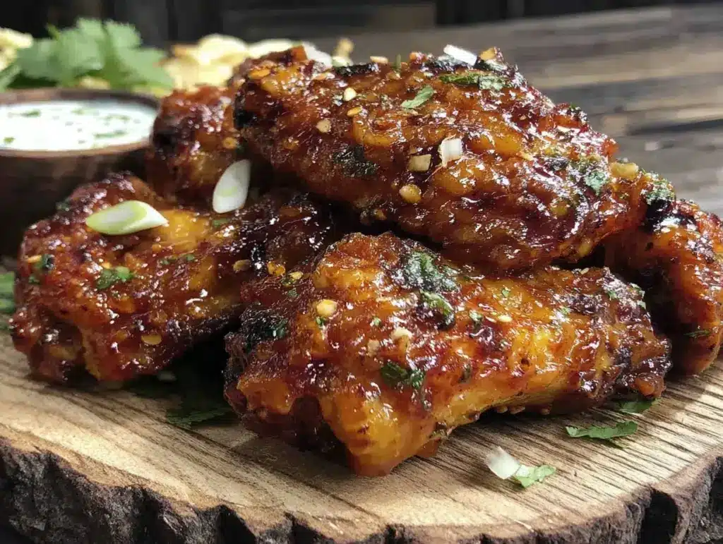 fiery crispy ghost pepper wings - featured image