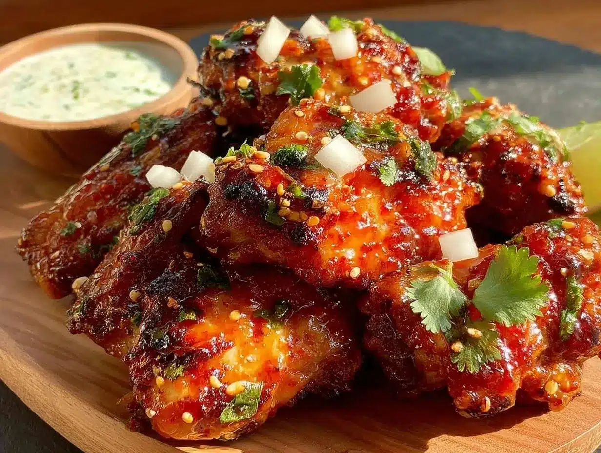 fiery crispy ghost pepper wings preparation steps