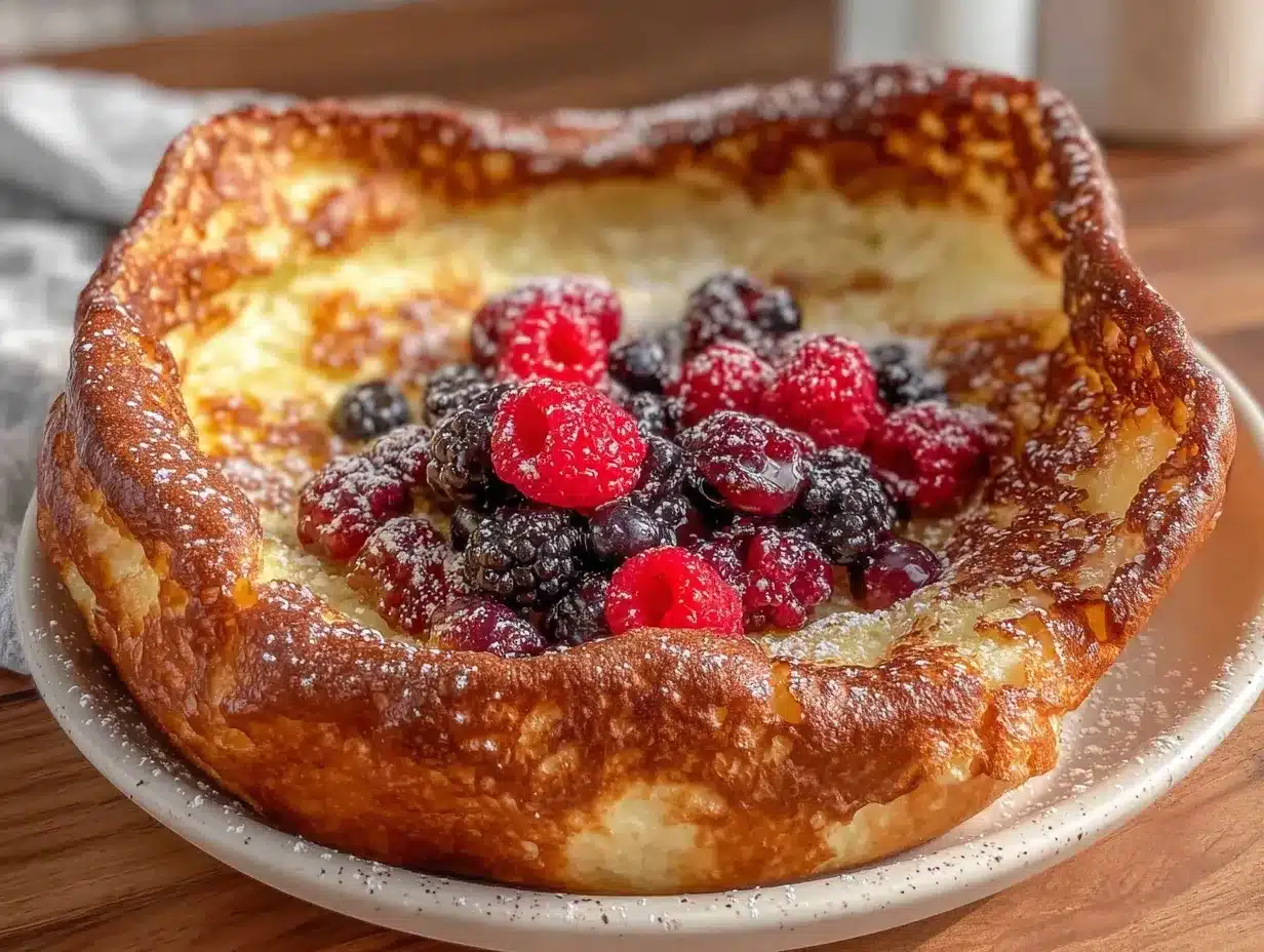 fluffy dutch baby pancake preparation steps