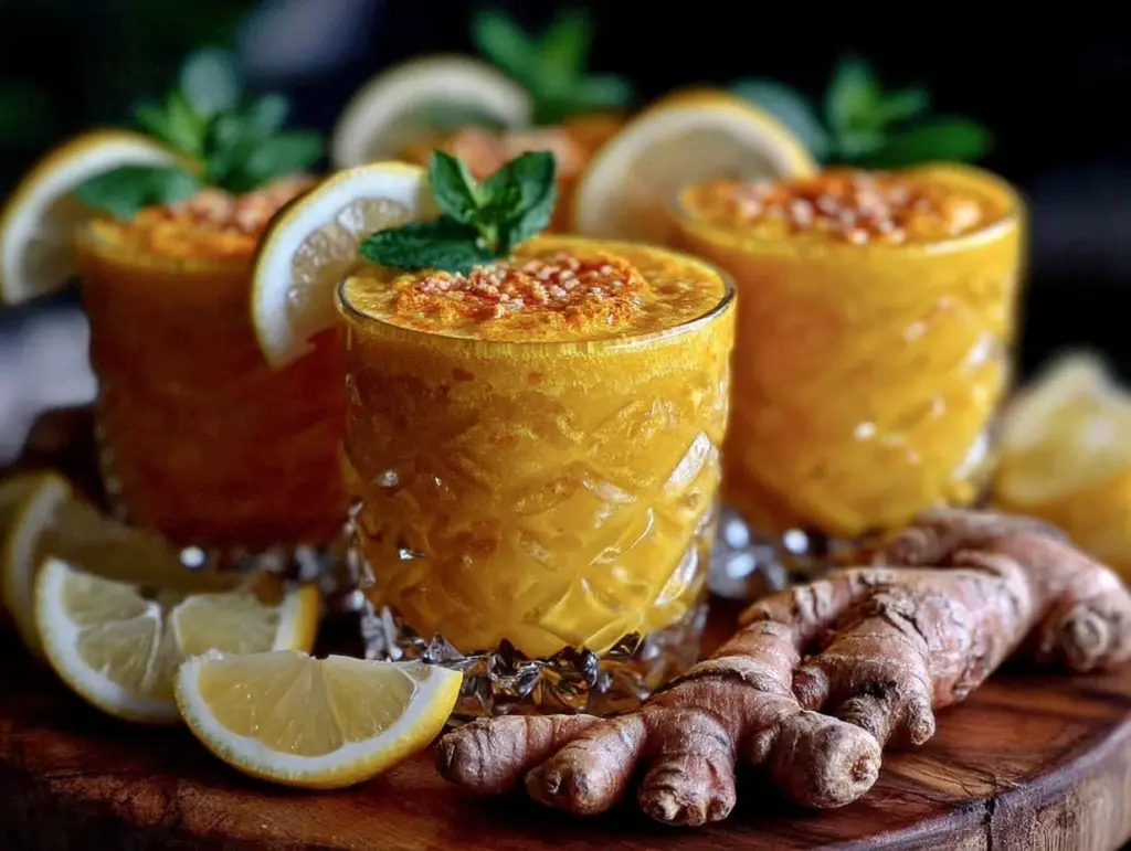 Fresh Turmeric Ginger Immunity Shots - featured image