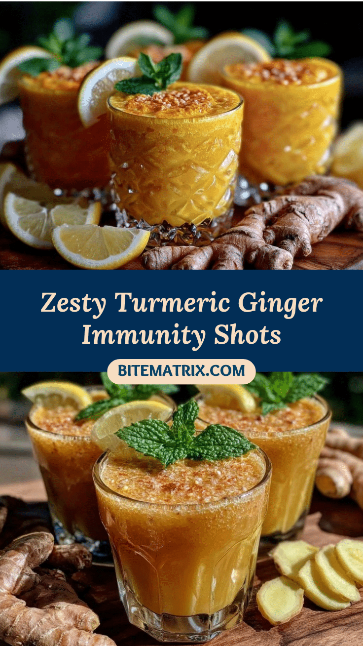 Fresh Turmeric Ginger Immunity Shots recipe