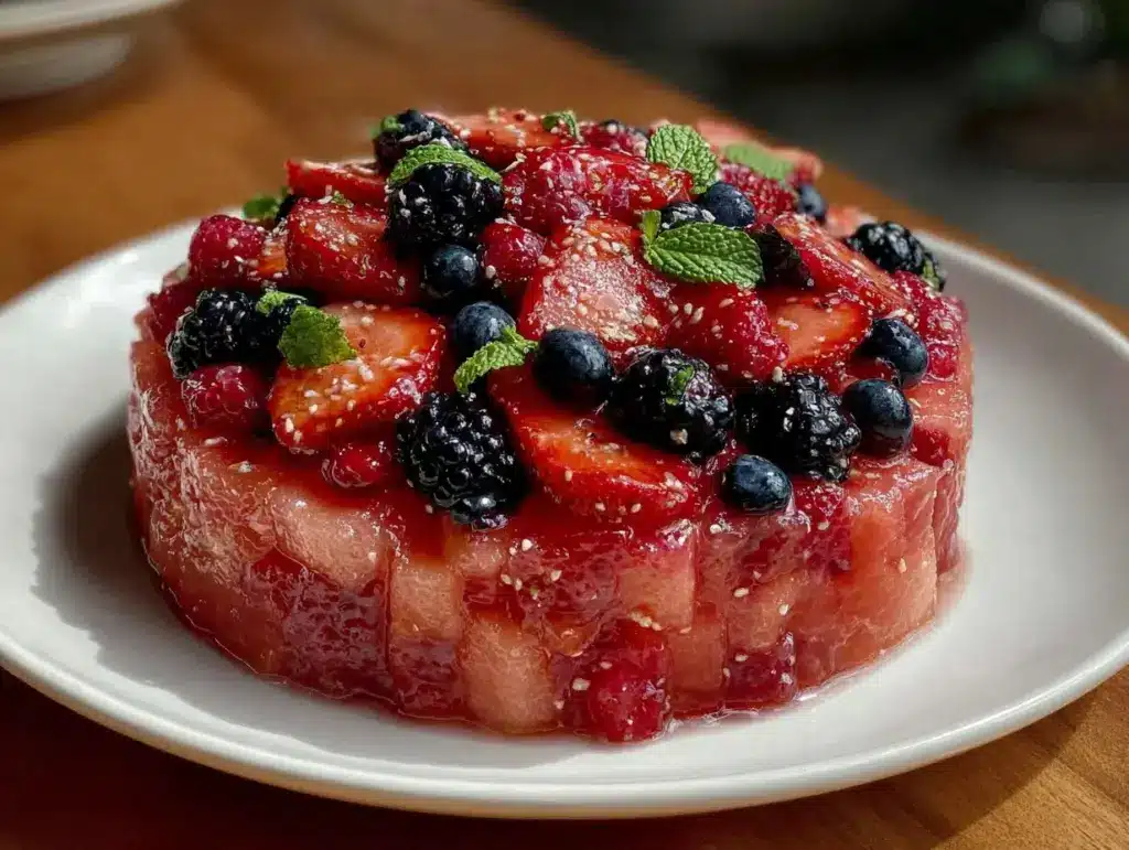fresh watermelon cake - featured image