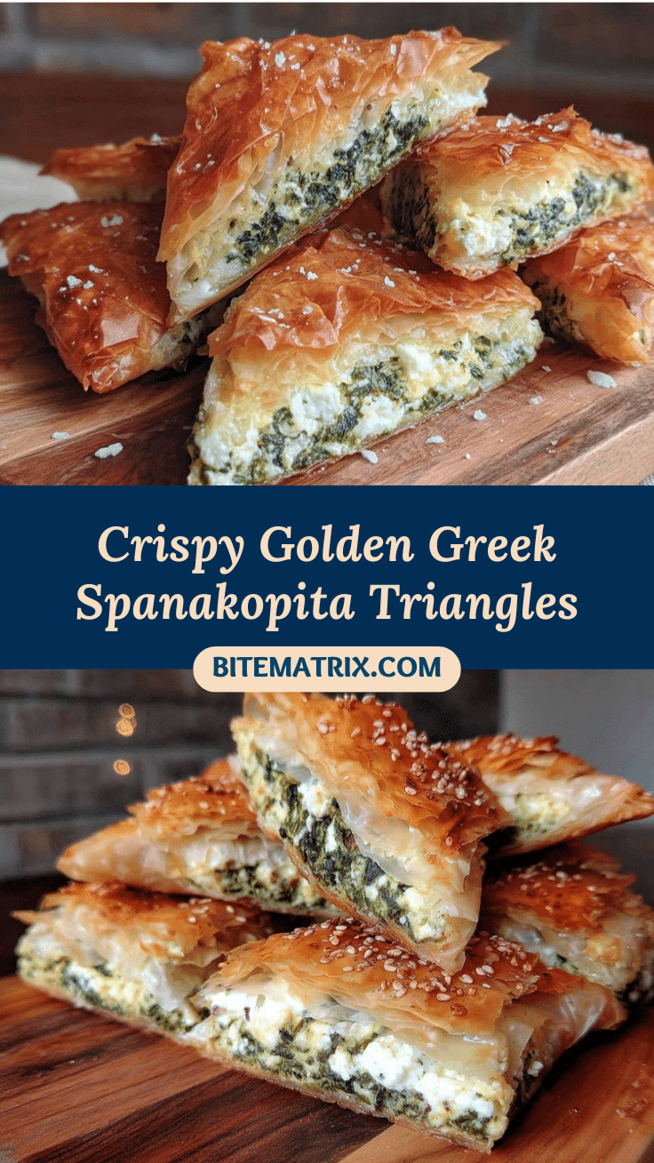 Greek Spanakopita Triangles recipe