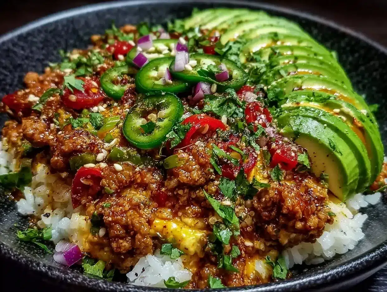 ground turkey taco bowls preparation steps