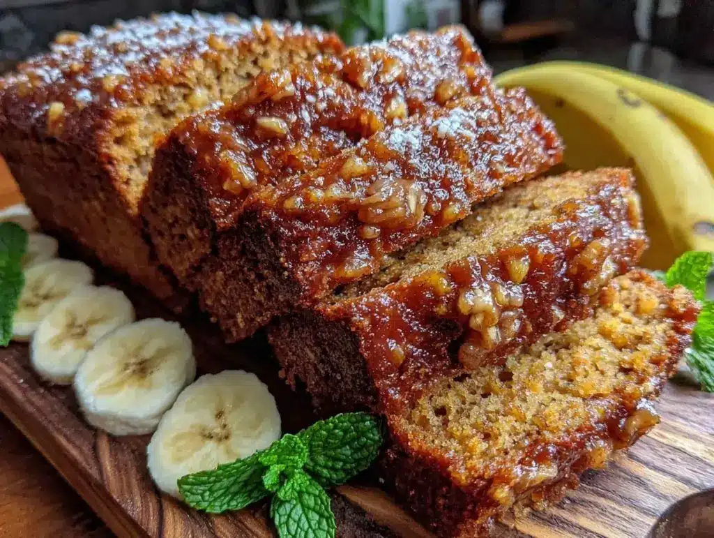 healthy diabetic-friendly banana bread - featured image
