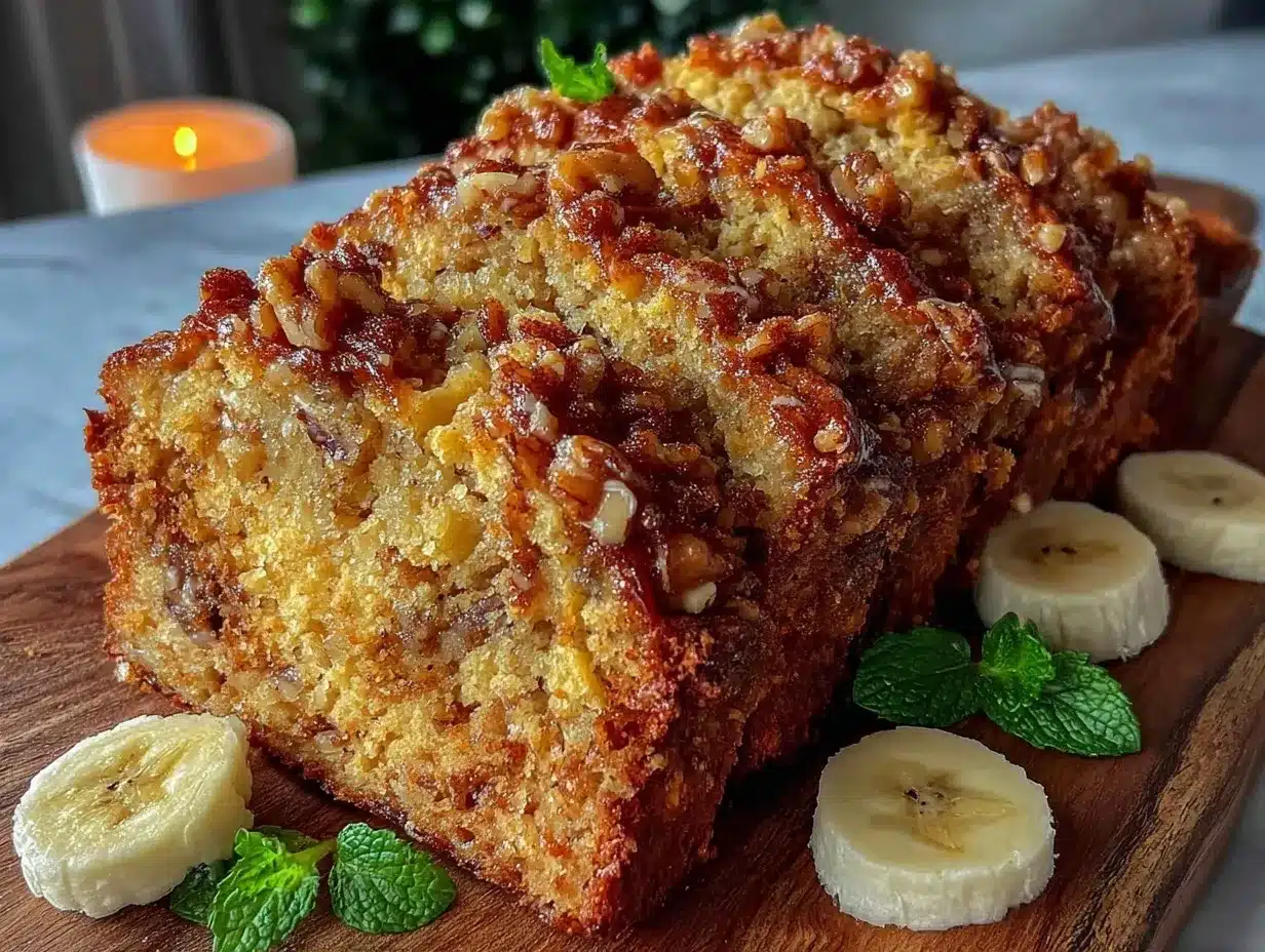 healthy diabetic-friendly banana bread preparation steps