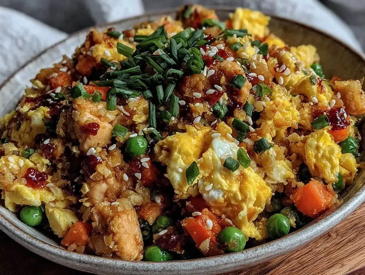 healthy low-carb cauliflower fried rice preparation steps