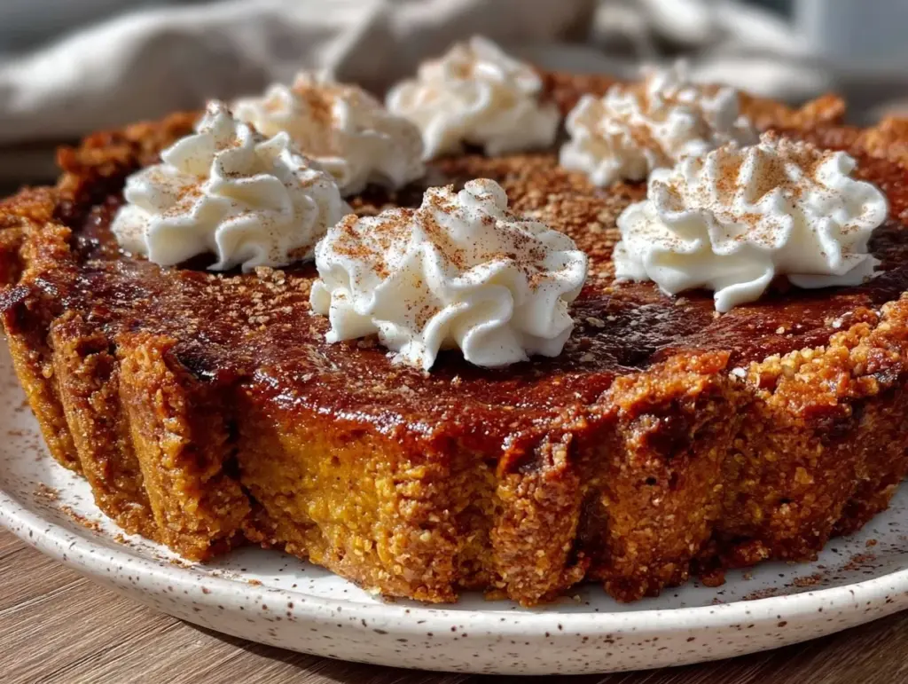 healthy sugar-free pumpkin pie - featured image