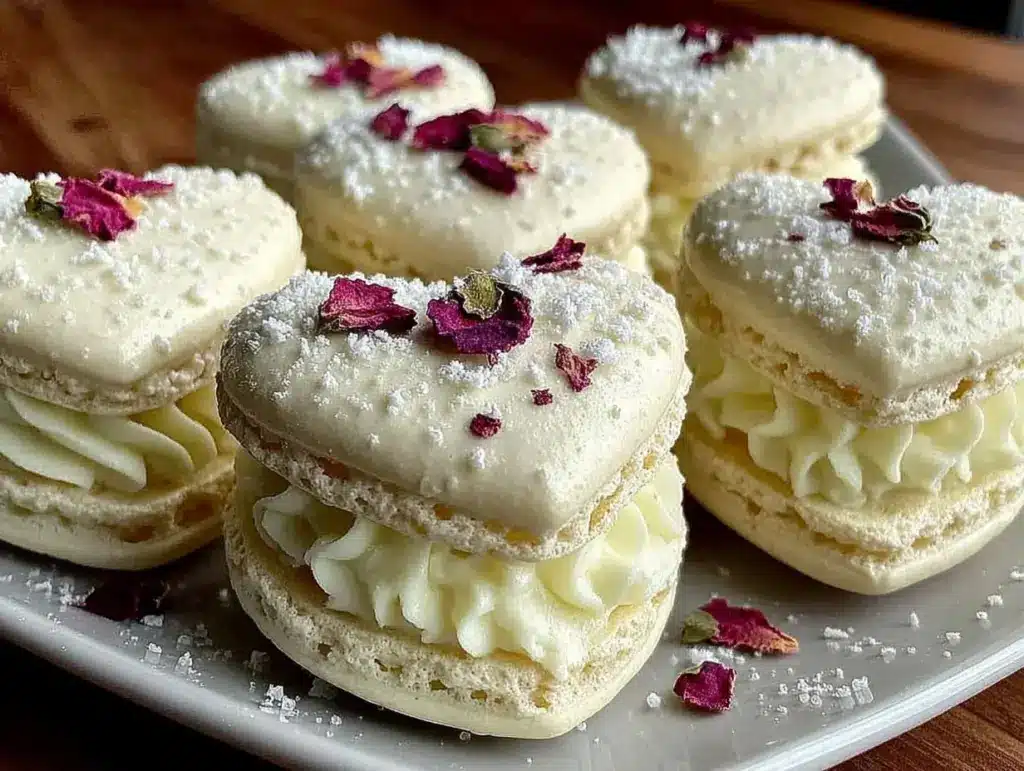 heart shaped macarons - featured image