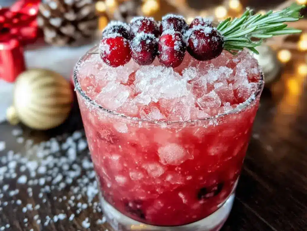 holiday margarita punch - featured image