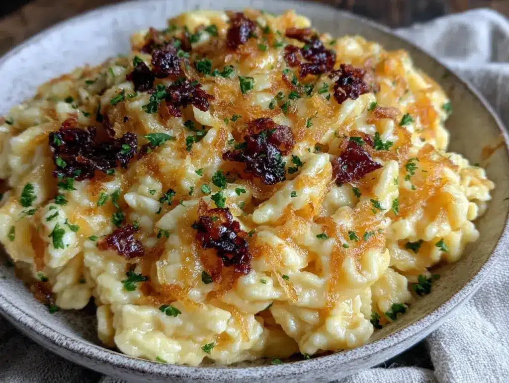 homemade spaetzle noodles - featured image
