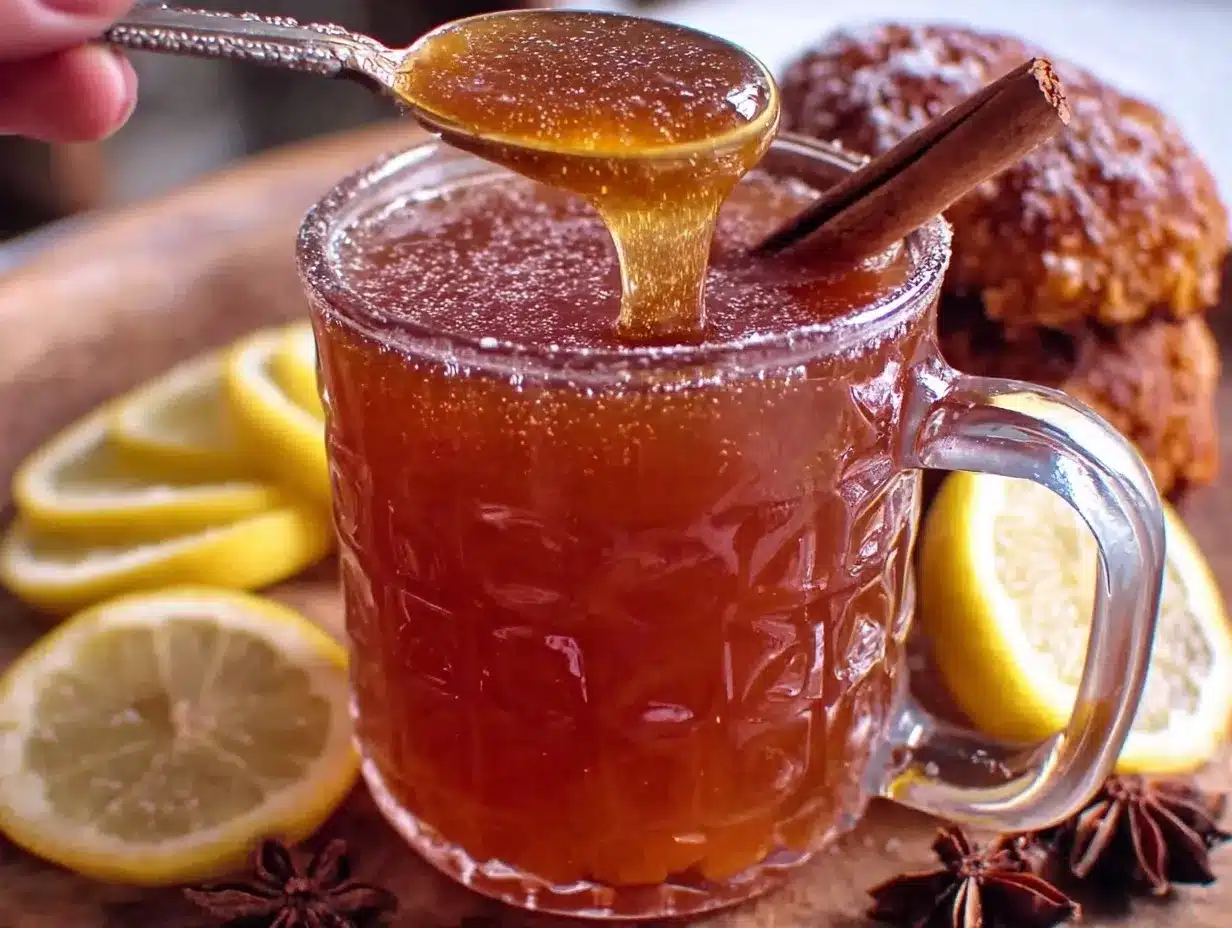 Hot Toddy with Honey and Lemon preparation steps