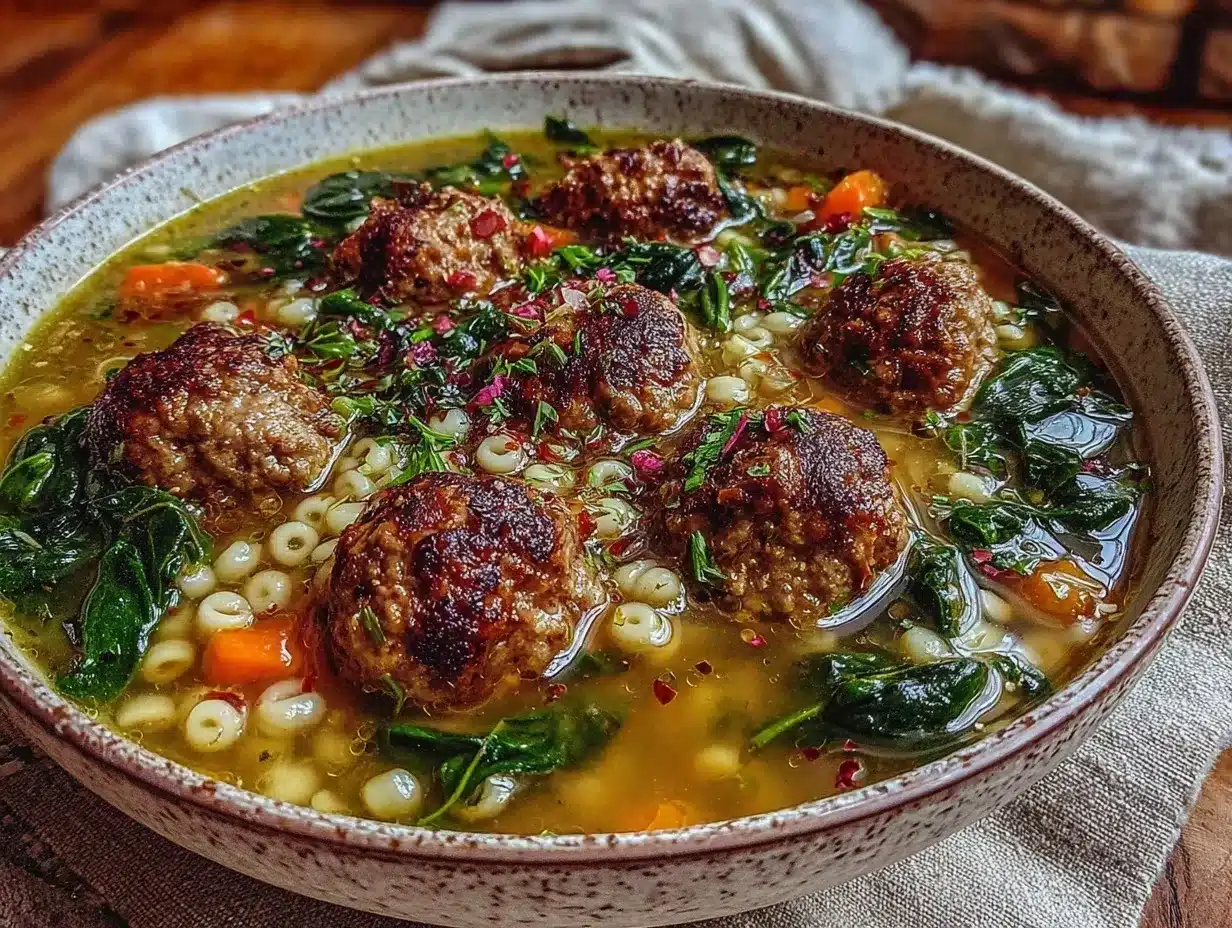 Italian wedding soup preparation steps