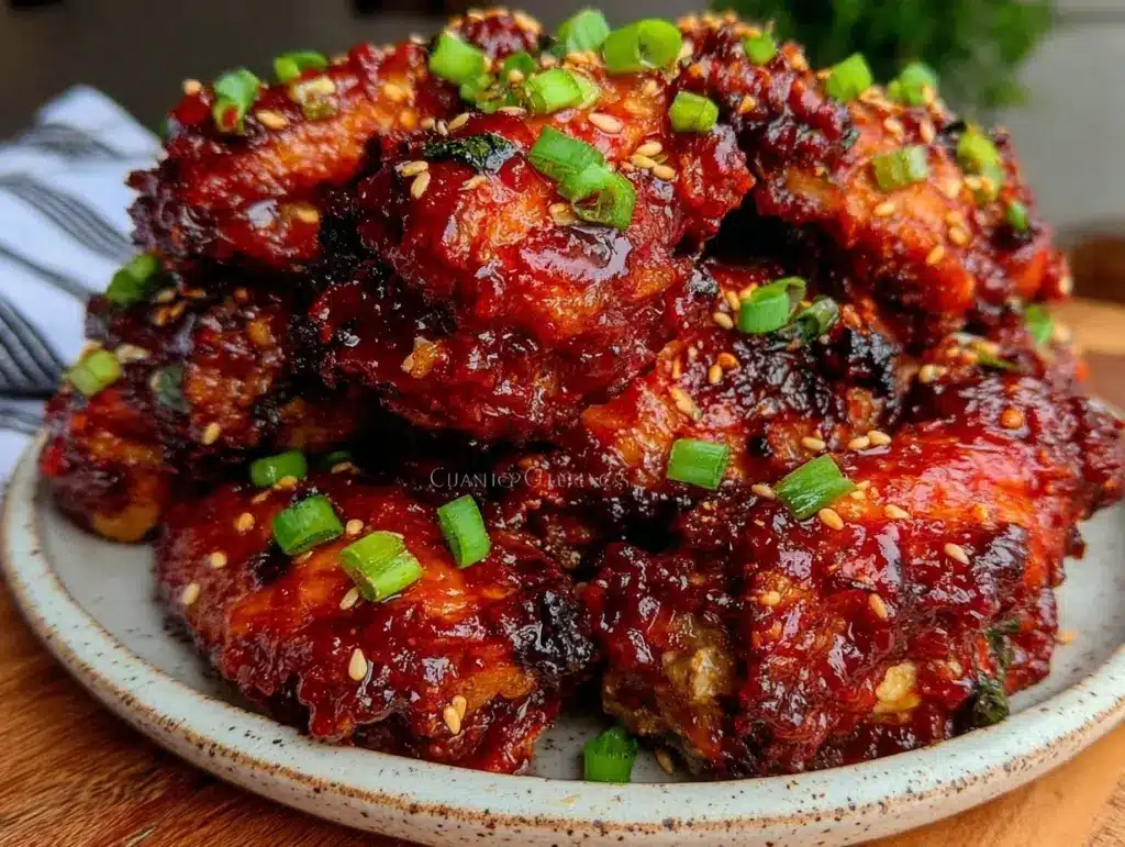 Korean gochujang wings - featured image