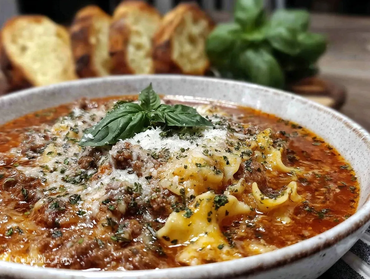 lasagna soup recipe preparation steps