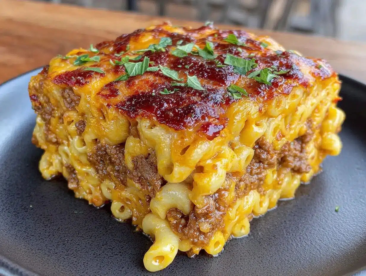Mac and Cheese Meatloaf Casserole preparation steps