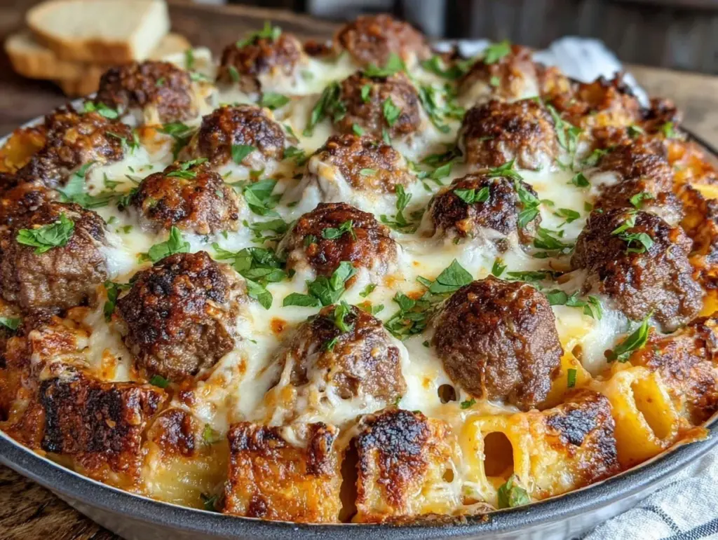 meatball casserole - featured image