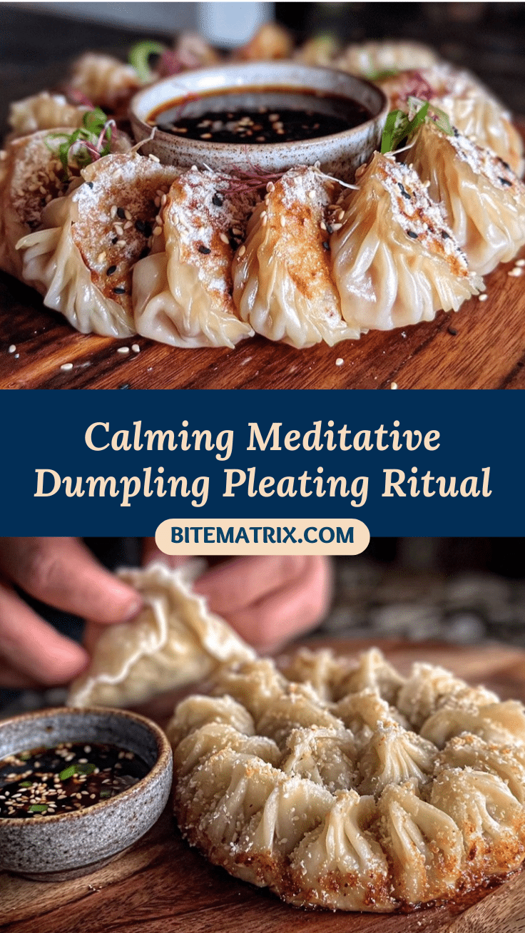 meditative dumpling pleating ritual recipe