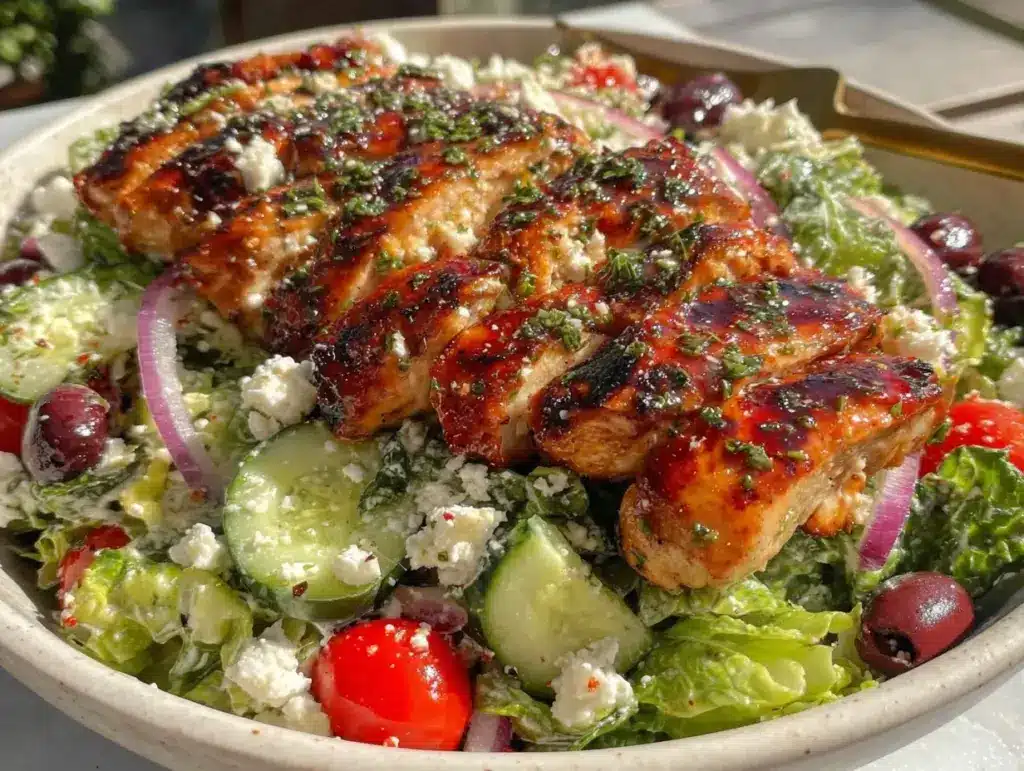 Mediterranean Grilled Chicken Salad - featured image