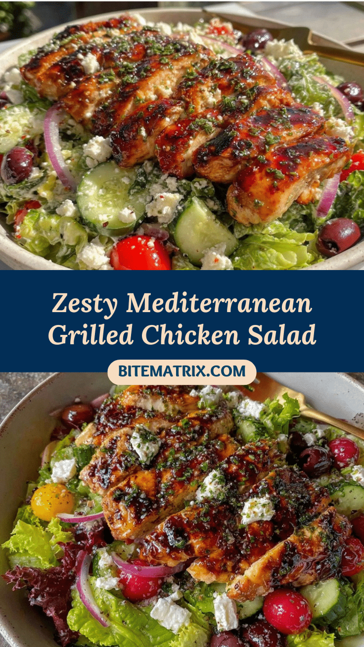 Mediterranean Grilled Chicken Salad recipe