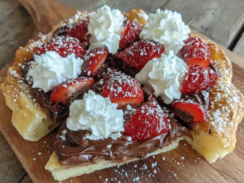 Nutella dessert pizza - featured image
