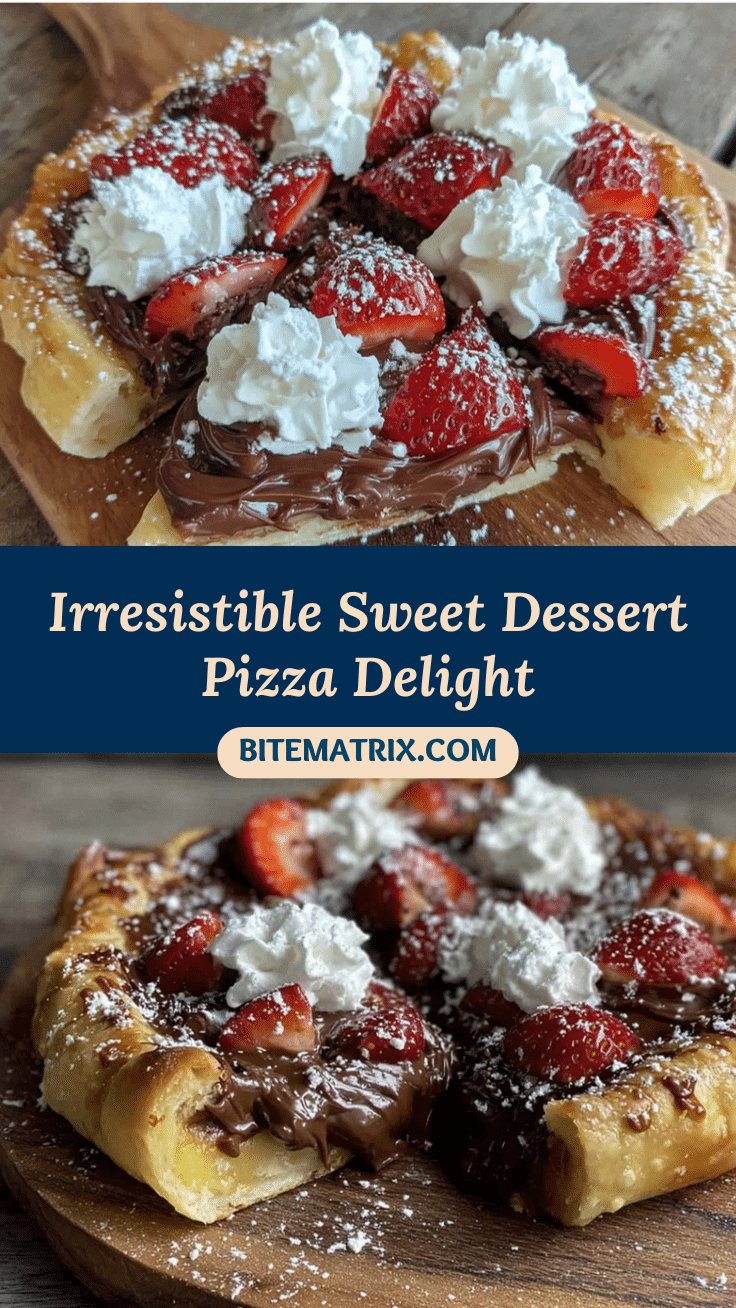 Nutella dessert pizza recipe