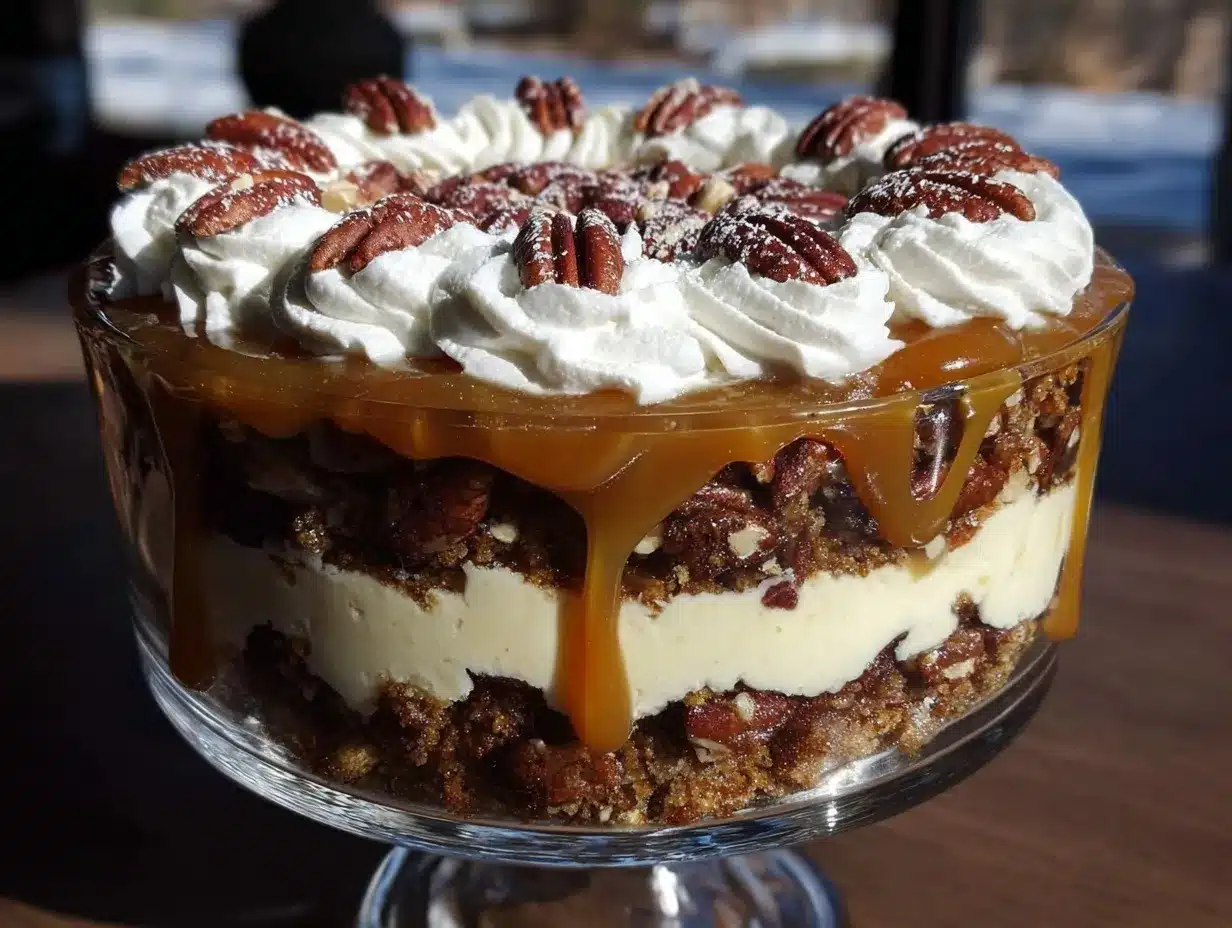 Pecan Pie Cheesecake Trifle preparation steps