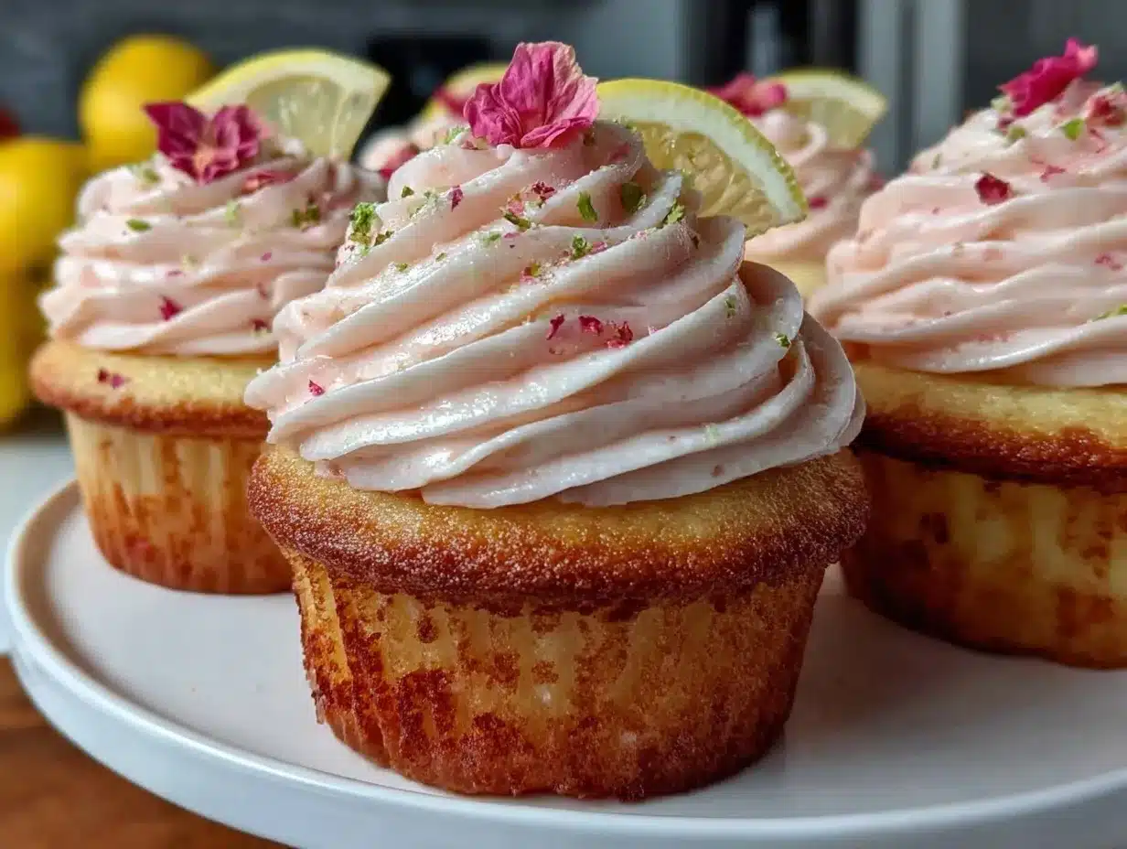 Pink Lemonade Cupcakes preparation steps