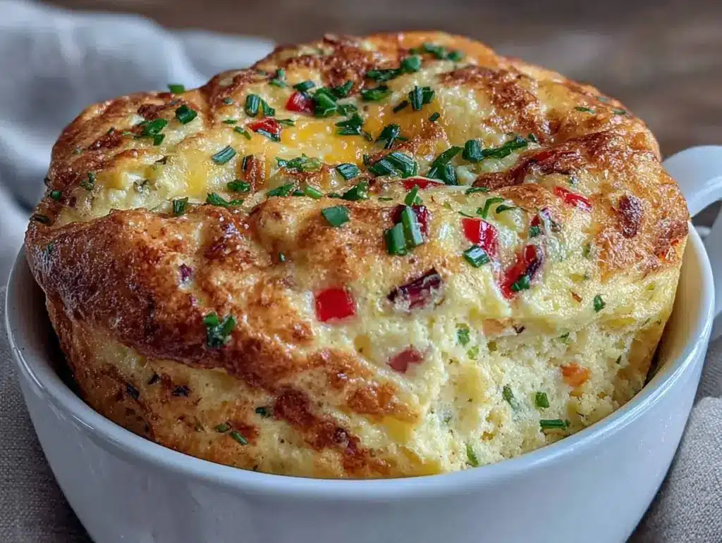 quick fluffy mug omelet recipe - featured image